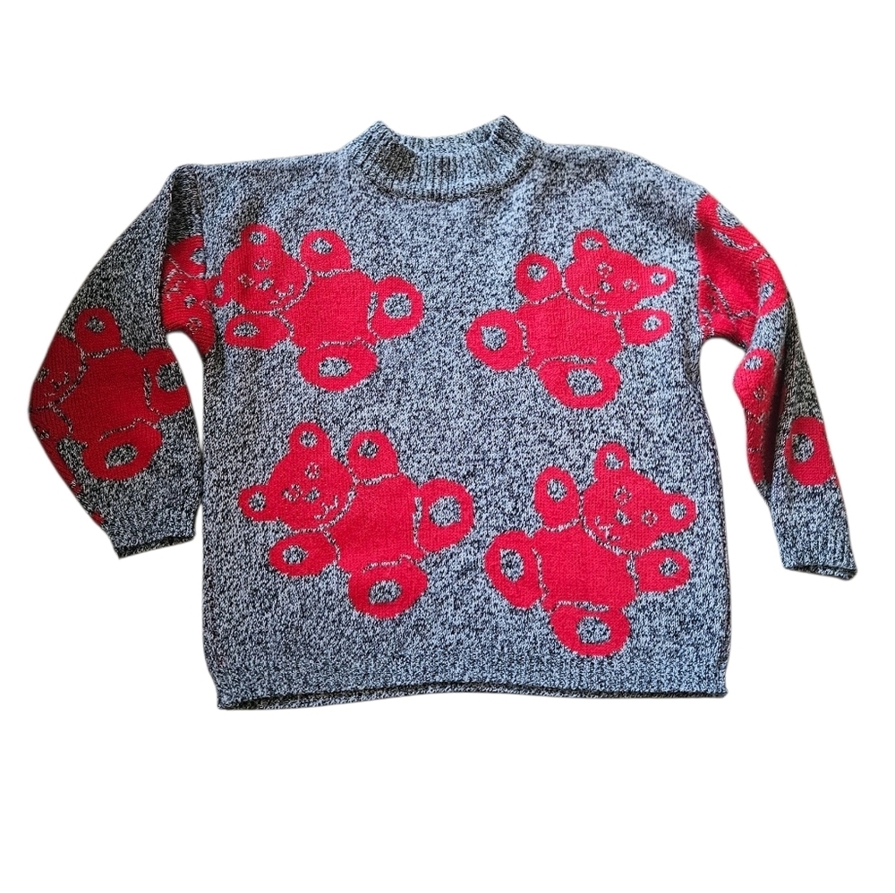 Vintage Sugar Co LTD Teddy Bear Sweater Women S